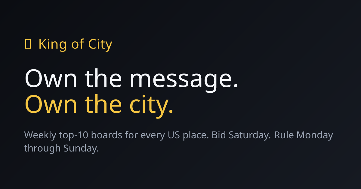 I built a solo project where you bid to own Miami for a week. Roast it?